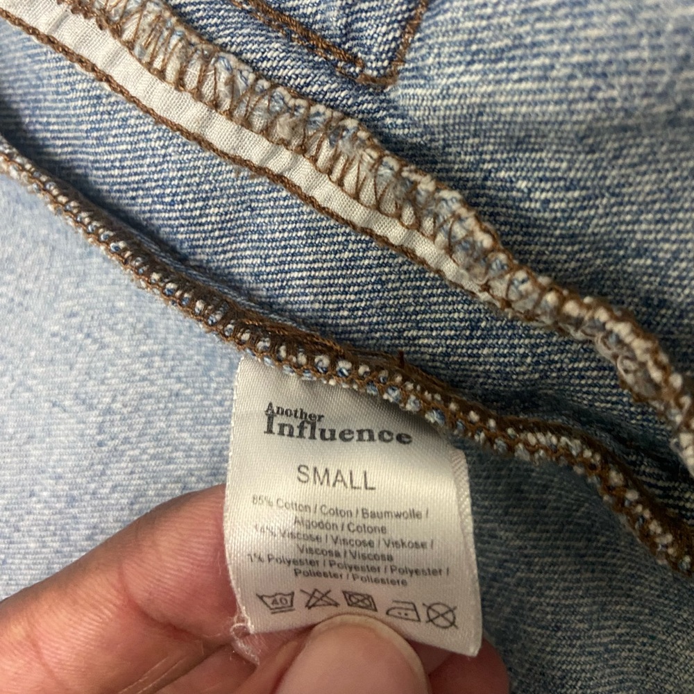 Another Influence Distressed Jean Jacket - Picture 5 of 5